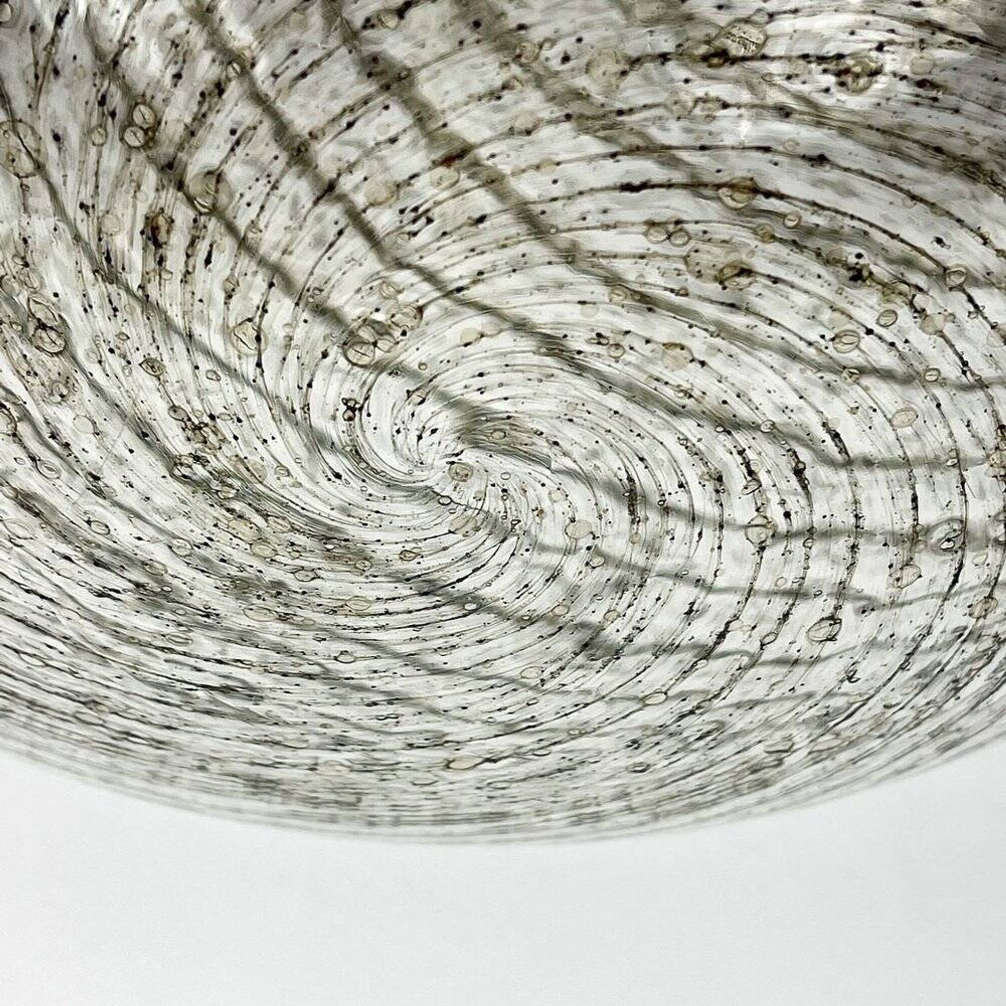Vintage swirling Murano glass pendant lamp La Murrina, Italy, 1970s