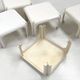 Lot de 5 tables Modèle Elena par Vico Magistretti pour Artemide, 1970