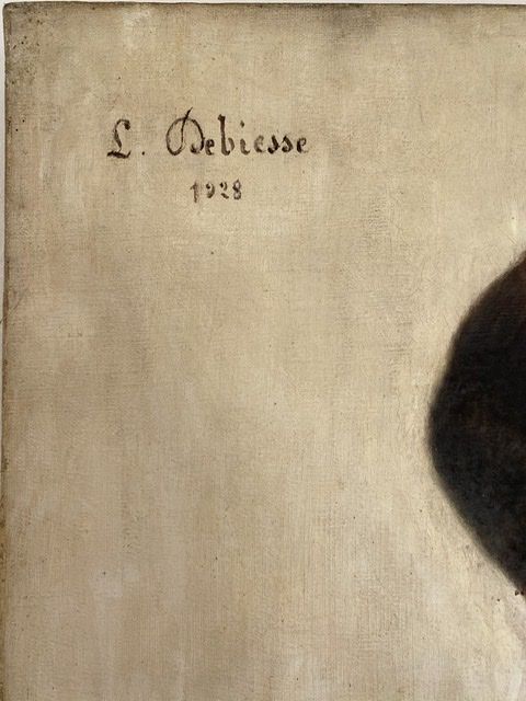 Portrait of a woman, signed Debiesse dated 1928