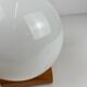 MCM wood and glass wall sconce