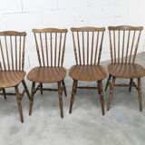 Lot of 4 Baumann chairs, Florida model, 1970, superb condition