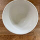 Vintage bowl with sky blue stripes
