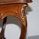 Pine desk with leather and gilding, late Victorian period around 1900.