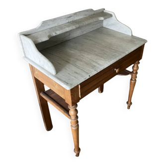 Wooden and marble dressing table
