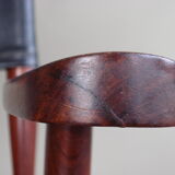 Chaise vintage en palissandre par M. Hayat & Bros, années 1970