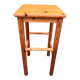 Square high stool in pine