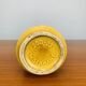 West Germany yellow ceramic vase, vintage, 1960s