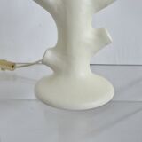 Matte white ceramic lamp 1960