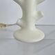 Matte white ceramic lamp 1960