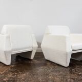 Geometric Vintage Armchairs By Lfm, Poland, 1970s, Set Of 2