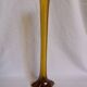 Murano style amber glass soliflore vase