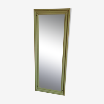 Miroir ancien en bois coloris vert
