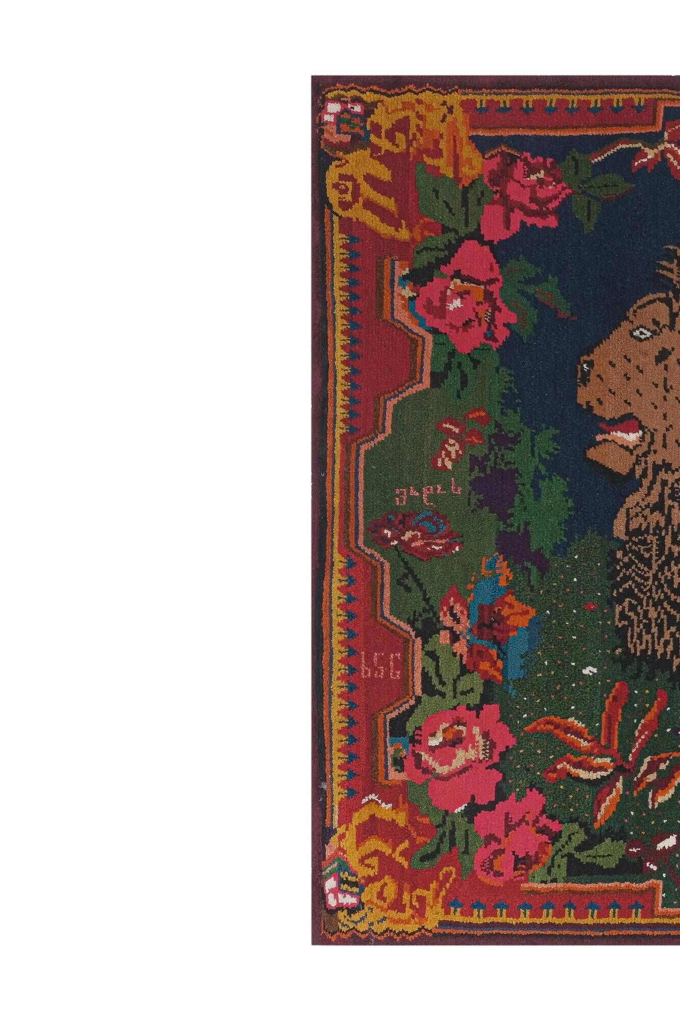 Vintage hand-embroidered textile 175x242 cm