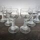 Set of 6 vintage Alsace wine glasses - Vines & Roses