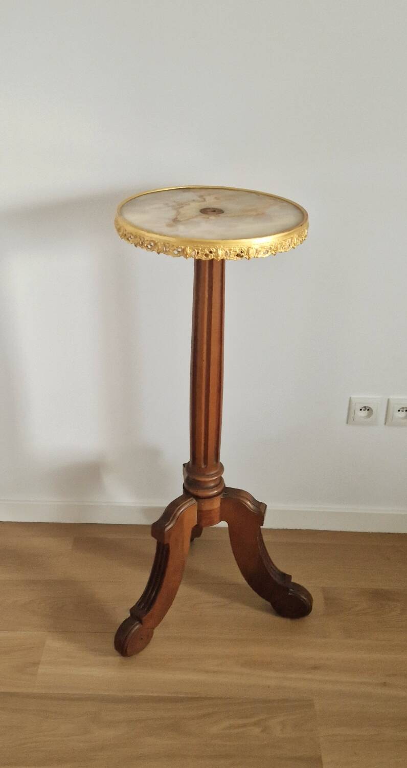 Louis xvi style high pedestal table