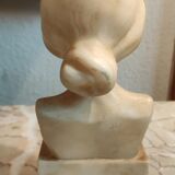 Bust of a woman in alabaster