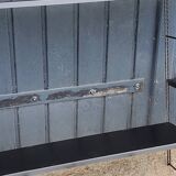 60s string wall shelf modular in black metal