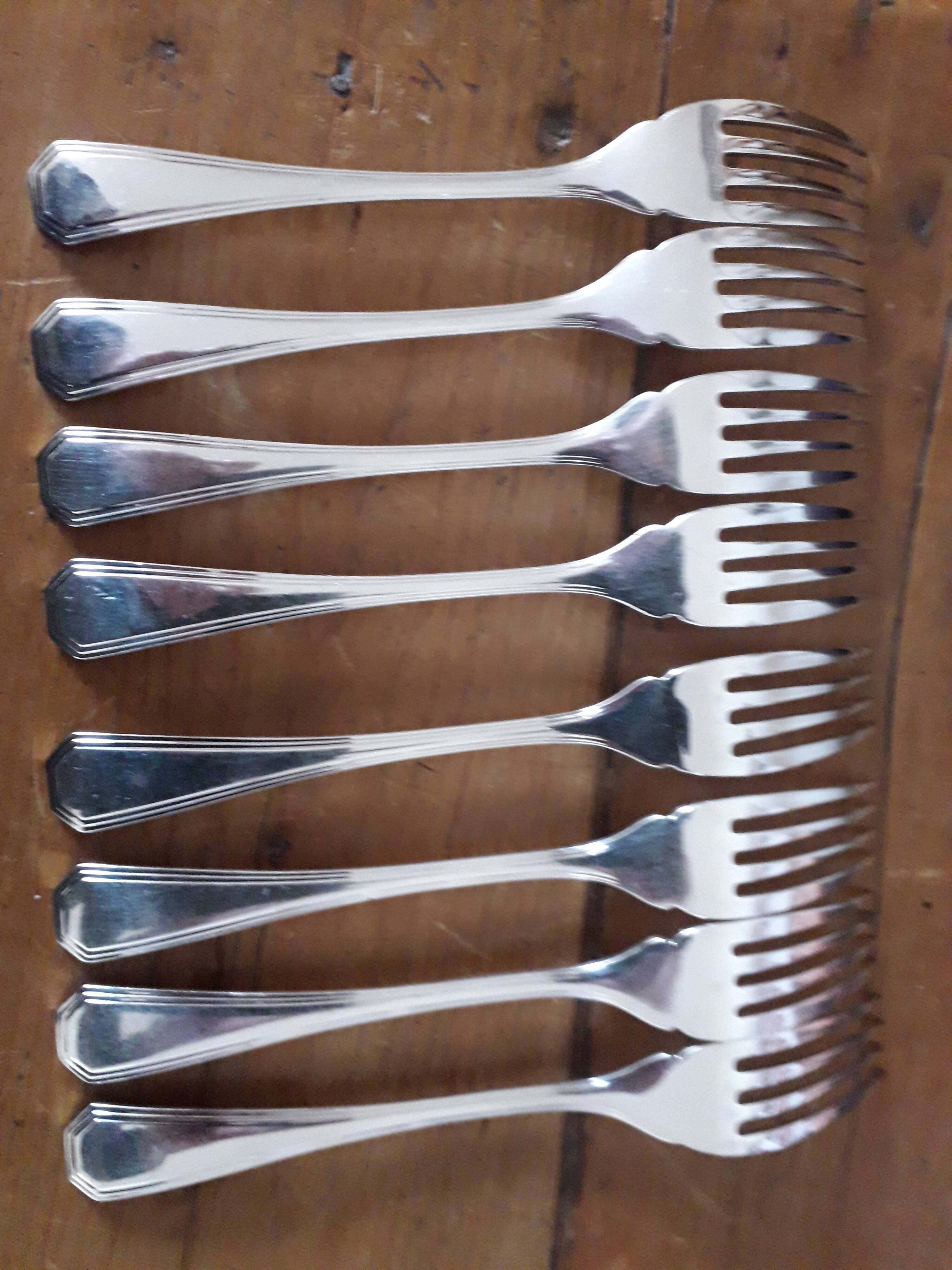 Set of 16 Christofle fish cutlery sets