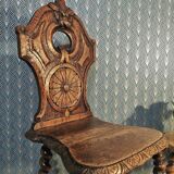 Carved oak chair