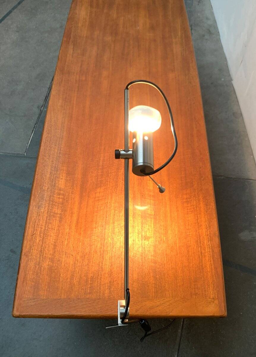 Italian table clamp lamp Model 255 by Tito Agnoli for Oluce, 1950s