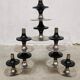 Midcentury stackable chrome candle holders Fritz Nagel