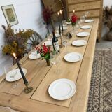 Farmhouse table with 2 extensions