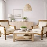 Set of Vintage Mahogany Chairs, 1920s