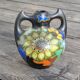 Handled Vase Gouda - Decor "Zonnebloem" (Sunflower) - Netherlands, 1930/50