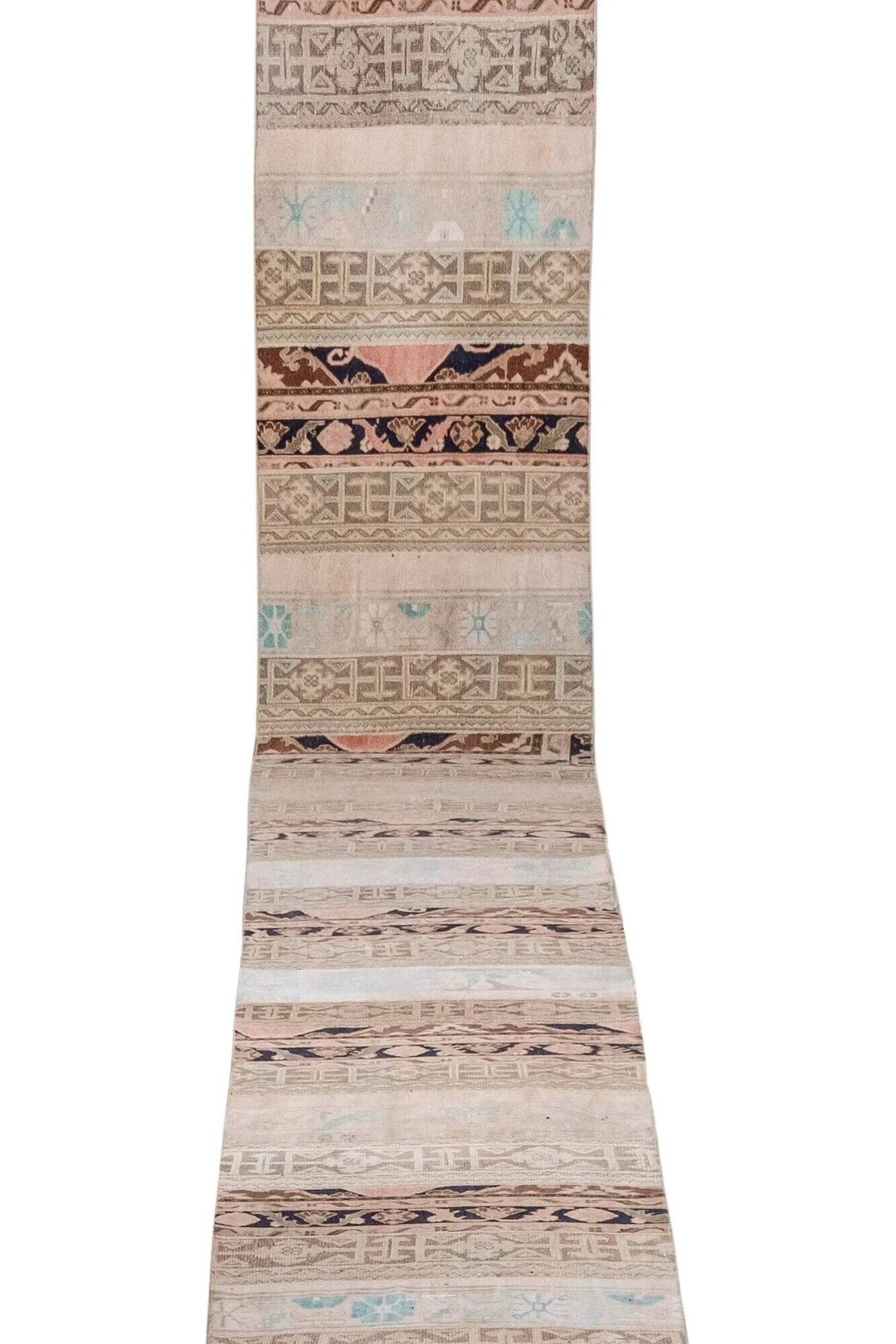 Vintage Turkish hallway rug 80x1 cm