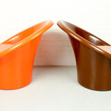 Pair of 2 Skopa lounge chairs by Ole Gjerløv Knudsen & Torben Lind for IKEA, 1970s