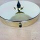 Applique laiton et globe opaline