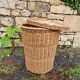 Large Wicker Basket with Lid