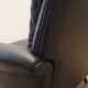 Fauteuil en cuir marron, design danois, années 1960, designer : Aage Christiansen.
