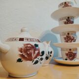 Coffee set in Sarreguemines earthenware