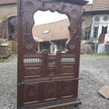 Breton wall-mounted chestnut locker