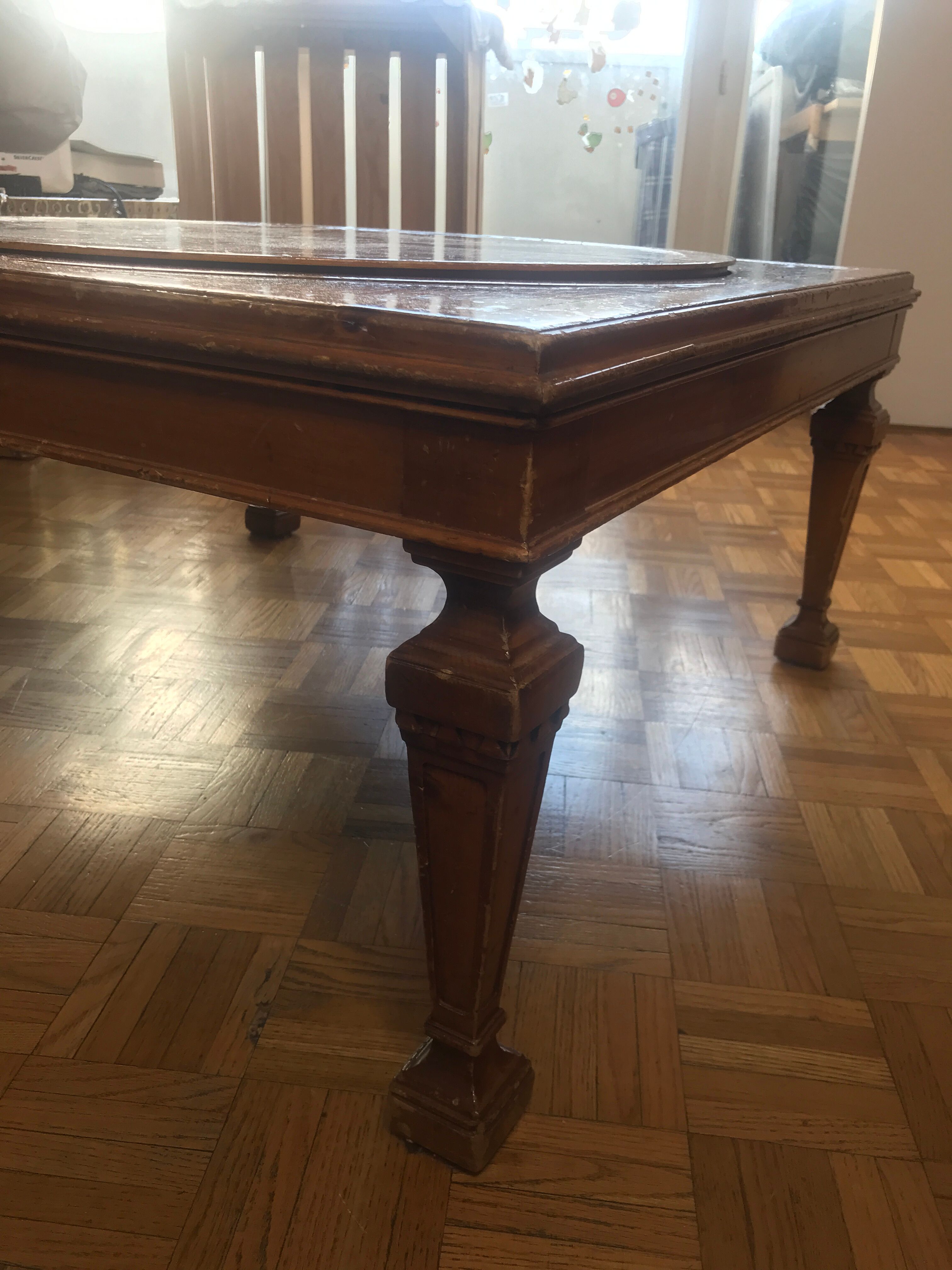 Table basse en bois d'époque Weiman