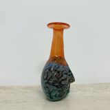Rare Kjell Engman for Kosta Boda Sweden vase Rio face glass miniature vase
