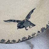 Set of two ironstone plates Sarreguemines Digoin favourite