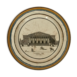Assiette en faïence de choisy