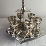 Old egg tree silver metal