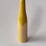 Vase soliflore en céramique jaune irisé 34cm