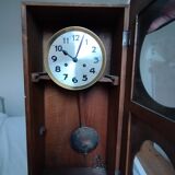Wooden clock art deco style