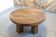 Table basse ronde en chêne massif