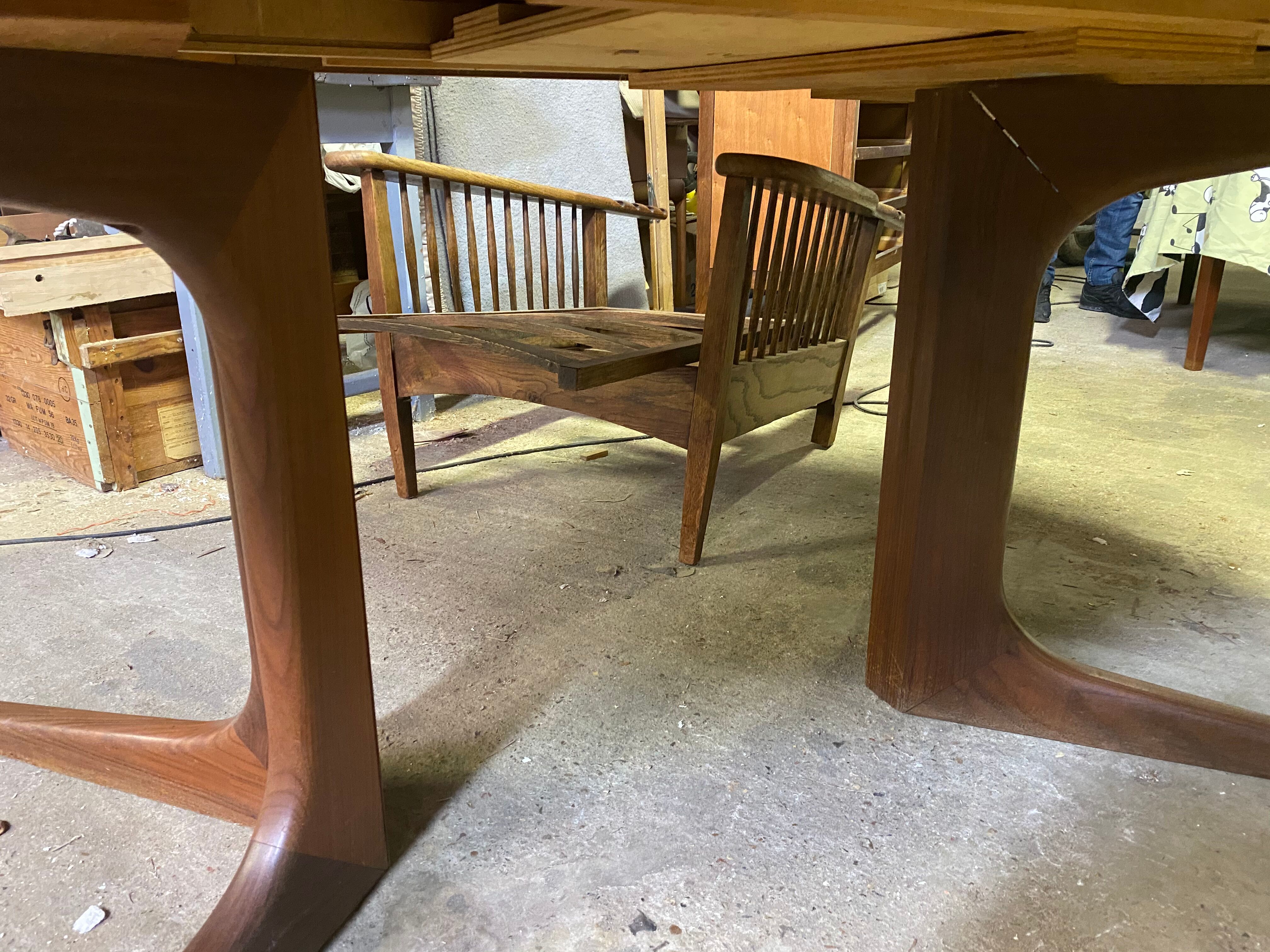 Vintage Baumann table with extension