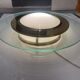 Glass brass flushmount
