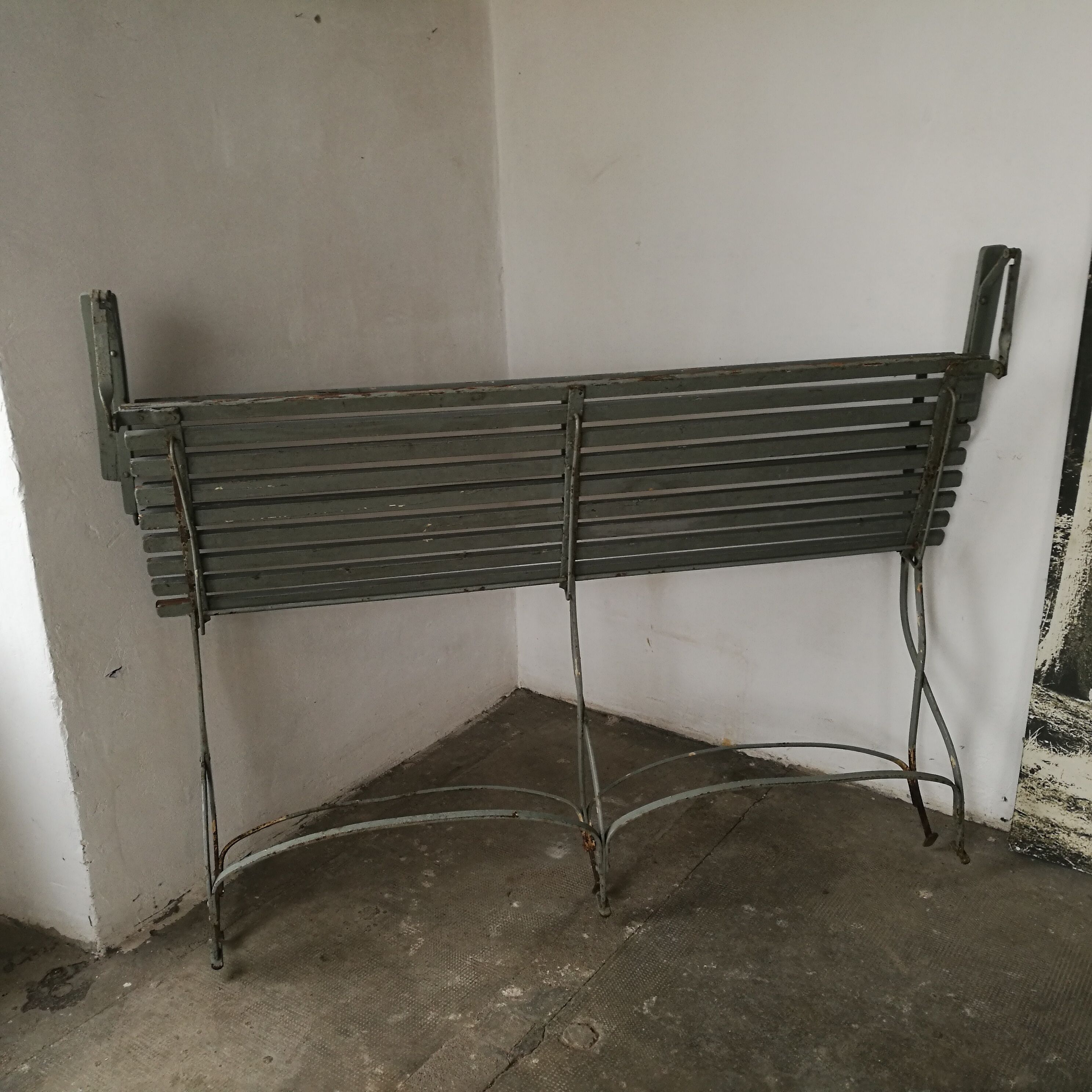 Banc de jardin ancien  à lattes