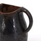 Black stoneware pitcher by Jean Talbot, La Borne ceramics from the 1940s.