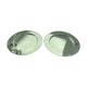 Pair of vintage, underplates, silver metal