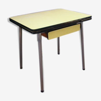 Vintage yellow formica table 60