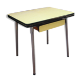 Vintage yellow formica table 60